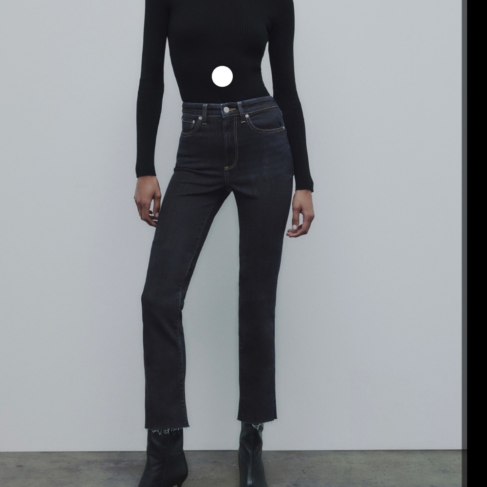 ZARA Flare Black Jeans